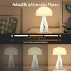 Levigo Cute Mushroom Table Lamp with Touch Switch, Natural Style