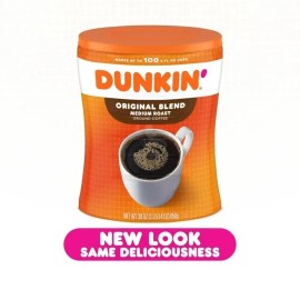 Dunkin' Original Blend Medium Roast Ground Coffee 30 oz Canister
