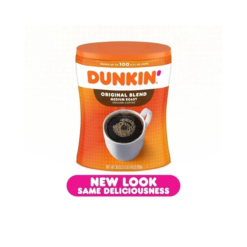 Dunkin' Original Blend Medium Roast Ground Coffee 30 oz Canister