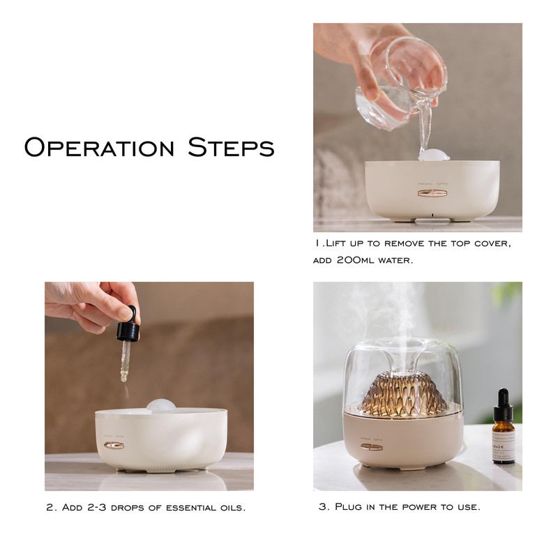 DEALFUN Essential Oil Diffuser,Portable Humidifier with Cool Mist, 7 Colors