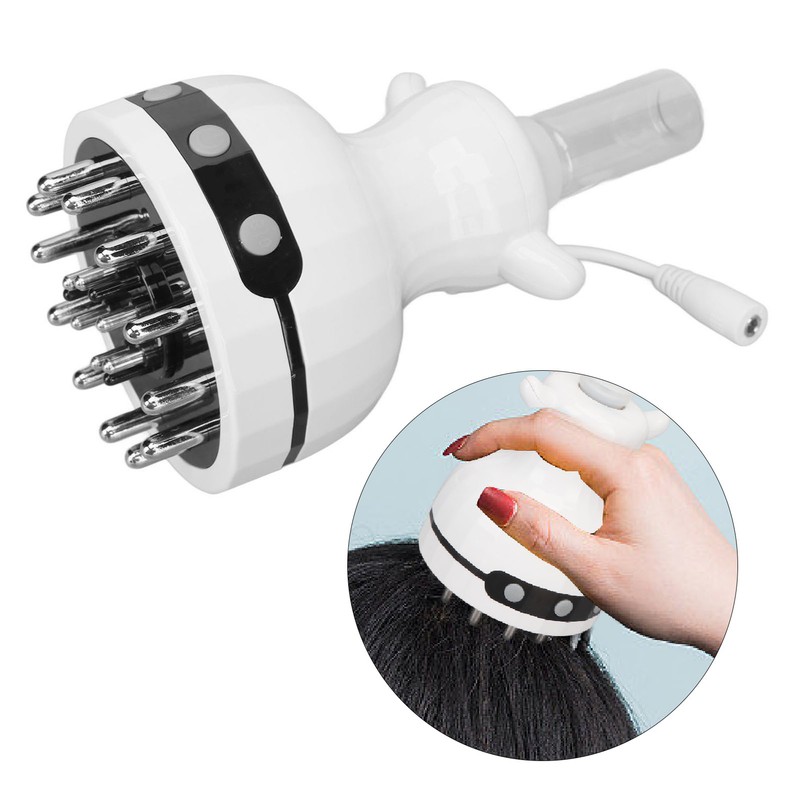 Electric Scalp Massager Infrared Light 6 Heating Gears Handheld Vibration