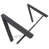 Retractable Clothes Rack Black Foldable Design Aluminium Wall Mounted Clothes