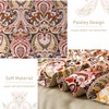 Drucon Boho Comforter Set Queen Size, 7 Pieces Bed in