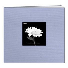 Pioneer Photo Albums MB-88CBFBBLU 8 x 8-Inch Postbound Frame Cover Memory Book, Heavenly Blue