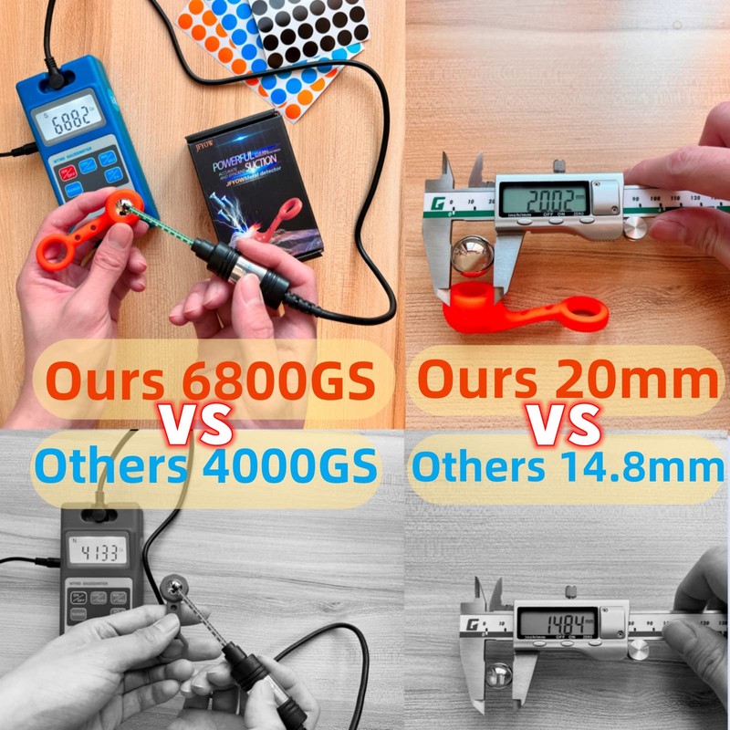 JFYOW Magnetic Stud Finder with 20mm Stud Ball 6800Gs Magnetic
