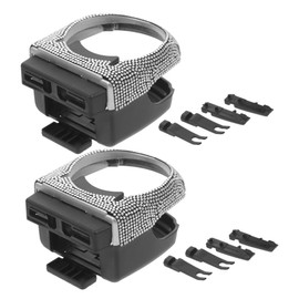 ULTECHNOVO 2pcs Rhinestone Car Air Conditioning Cup Holder Multi Functional Auto Outlet Bracket for Stylish Interior Decoration Fit for Water Bottles and Drinks