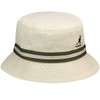 Kangol Stripe Lahinch Bucket Hat, Beige, Small