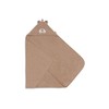 Jollein 534-514-68057 Kapuzenhandtuch Frottee Gepard -Jungle Jambo braun (75x75 cm)
