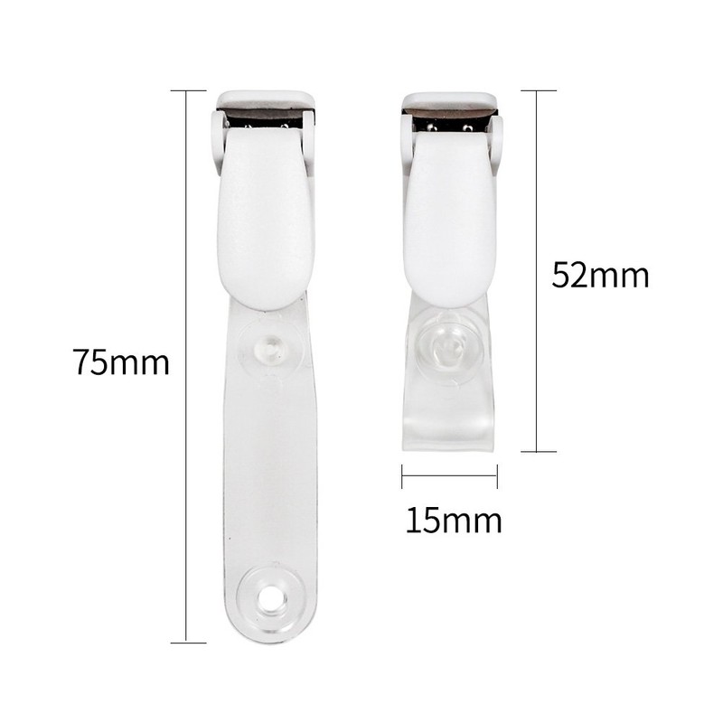 Band Clip Craft Travel Pocket Clip White (Pack of 10)