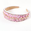 Gmmidea Rhinestone Women Headband Sparkle Diamond Crystal Headband Padded Wide