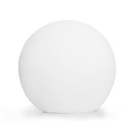 Acanva Indoor Decorative Throw Pillow Insert, Premium Fluffy and Soft Forms Sham Stuffer Cushion for Sofa Bed Couch Living Room, Round32(Pack of 1), White