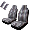Universal Baja Inca Saddle Mexican Blanket High Back Seat Cover