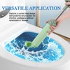 Professional Toilet Plunger, High Pressure Unclogger with Curved Head Design,