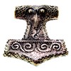 Kiss of Leather Thor's Hammer Pendant Bronze No. 57, Bronze,