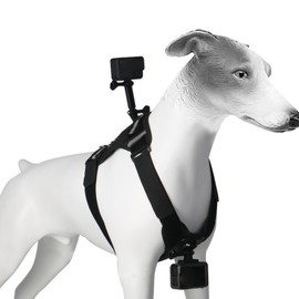 Action Camera Dog Harness Mount, POV Chest Strap Holder Harness Mount for 8 to 35KG Dogs, for Go Pro, Xiaoyi and More