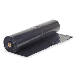 Farm Plastic Supply - Black Plastic Sheeting - 2 mil - (3' x 500') - Polyethylene Vapor Barrier Plastic Sheeting, Black Painters Tarp
