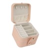 Travel Jewelry Box Organizer Small Portable Storage Case 2 Layer