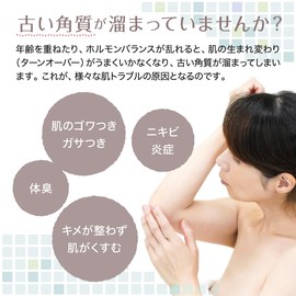 Rakurakudo Akasurudo Scouring Set, Exfoliating, Body Odor Prevention (Brown)