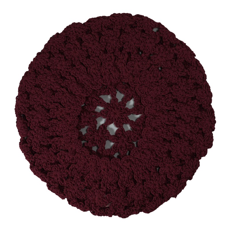 ZLYC Women's Beret Beret Hat, burgundy