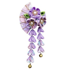 Women's Japanese Hair Clips Girls Pretty Kimono Hair Clips Japanese Fringe Hair Accessories Kimono Geisha Hair Scrunchie Flower Hair Clip Exquisite Bridal Hair Accessories