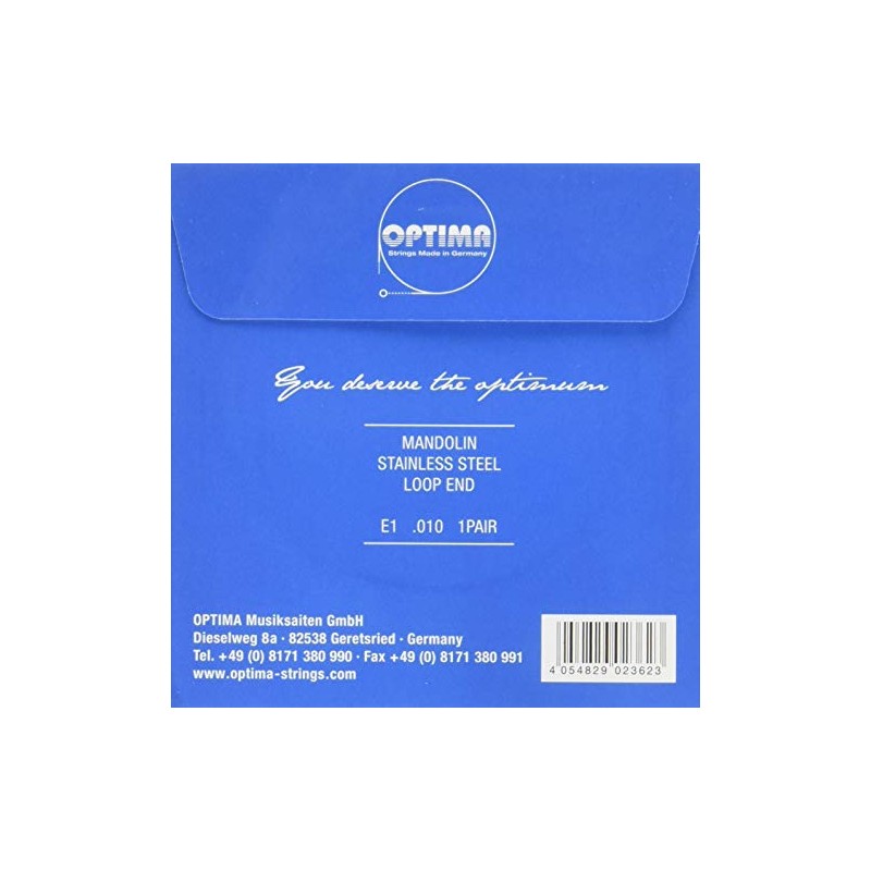 Optima (Typeface) (Optima) Mandolin Strings Blue 1E (2 Pieces) No.