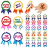 Tondiamo 24 Pcs Recognition Award Pins for Kids Teacher Appreciation