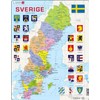 Larsen A7 Sweden Political Map, Swedish Edition, 70 Piece Boxless