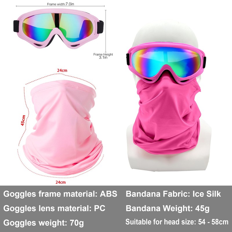 LJDJ Motorcycle Goggles,4 Pack Dirt Bike ATV Motocross Riding Offroad