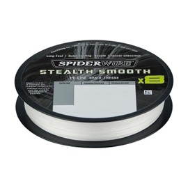 Spiderwire Stealth Smooth8 X8 PE Braid Fishing Line, 150 m, Colour: Translucent, Diameter/Load Capacity: 0.07 mm/6 kg