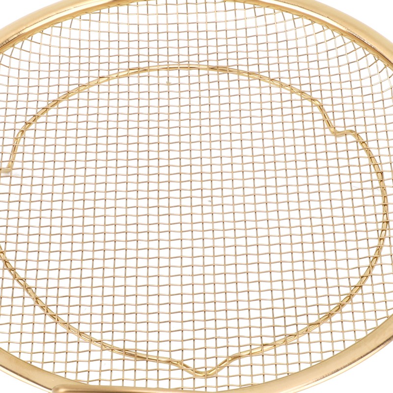 Stainless Steel Fruit Basket Double Handles Metal Mesh Drain Round