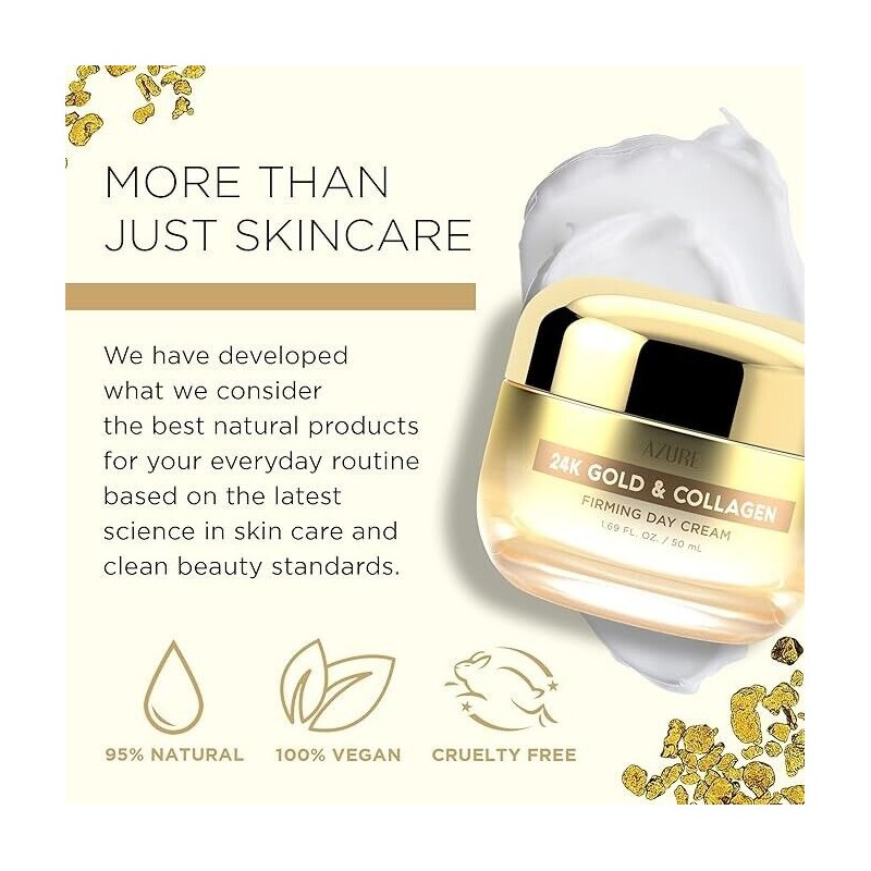 GOLD COLLAGEN Azure Dermatologist Tested 24K Gold & Collagen Face