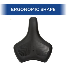 Selle Royal Cruiser Medium Bike Saddle – Ergonomic, Comfortable, Waterproof Seat for Men & Women – Relaxed 90 Degree Angle