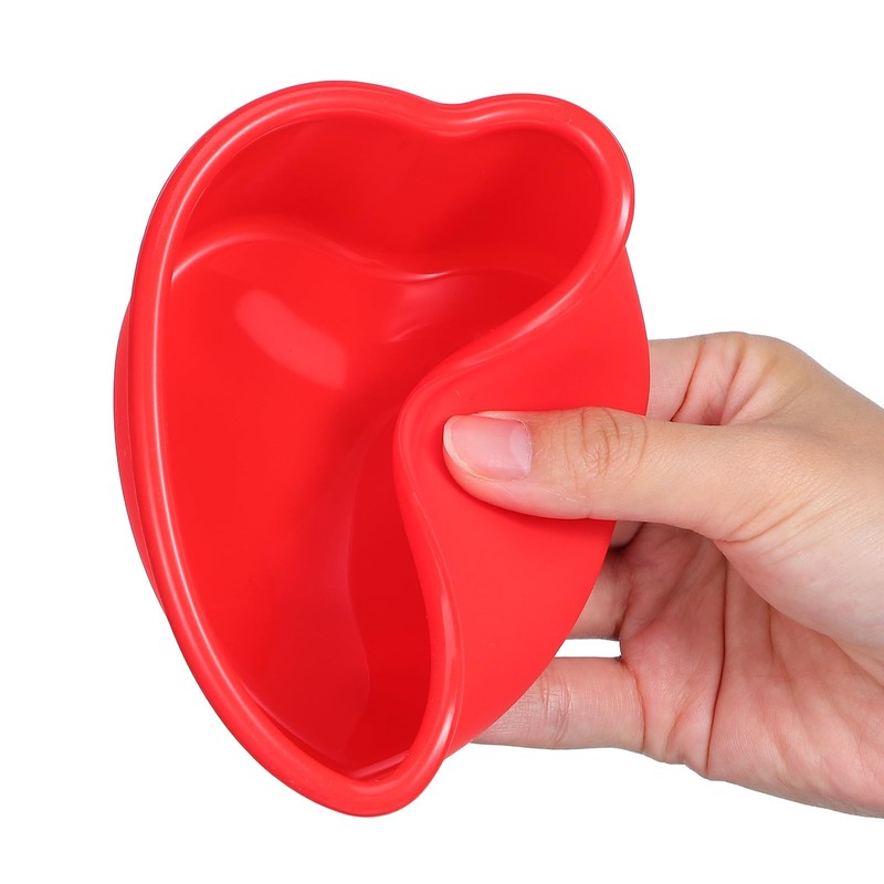 DIYEAH Molde De Silicona En Forma De Corazón 4 Piezas