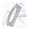ALGOMAS® 2 x Whirlpool Fridge Door Handles Code 481246268876 Compatible
