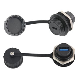 PENGLIN 2PCS Waterproof USB C to USB 3.0 Adapter, Type C Female to USB A Female Panel Mount Converter Connector Support Data Transfering and Fast Charging