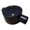 Black 20mm PVC Conduit Box 2 Way Through Terminal Box