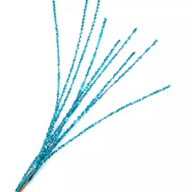 Factory Direct Craft Pacakge of 4 Sparkling Turquoise Sequin 43" Fountain Sprays