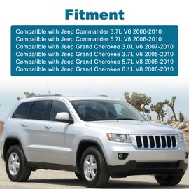 Jovbex 4 PCS ABS Wheel Speed Sensors Compatible with Jeep Commander/Grand Cherokee 3.7L 5.7L 6.1L V6 V8 2006-2010, Grand Cherokee 3.7L 5.7L V6 V8 2005-2010 Replacement for 56044144AA