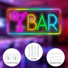 Bar Neon Sign, Bar Sign for Wall Decor, LED Neon