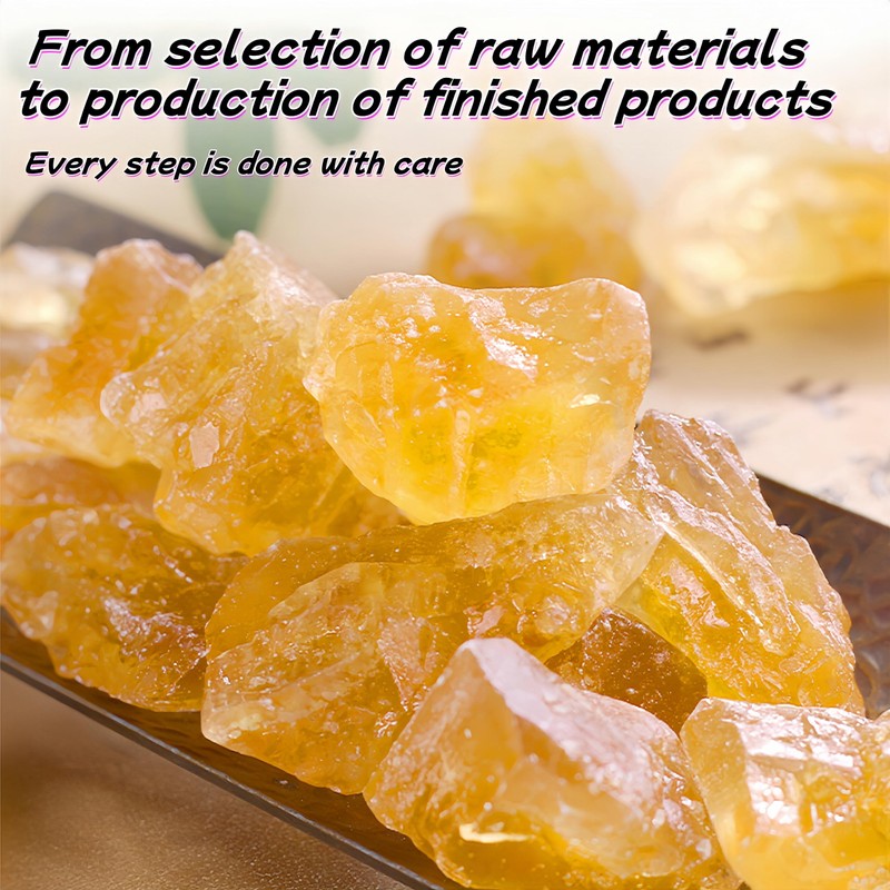 Premium Yellow Rock Sugar 10.6oz (300g) - Pure Cane Crystal