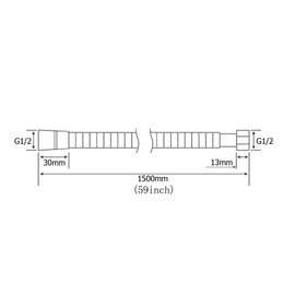 Weirun Bathroom 59-Inch Stainless Steel Interlock Handheld Shower Hose, Antique Brass