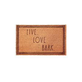 Rae Dunn Pet Welcome Mat - Welcome Door Mat - Coco Coir Doormat with Coconut Fiber and Waterproof Rubber Back – Coir Mat – Coir Door Mats Outdoor Rug for Front Porch, Entrance, Patio (18" x 30")
