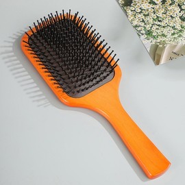 Scalp Care Square Wood Hair Brush Large 2ea