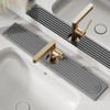 23.6'' Long Stone Faucet Mat for Kitchen Sink-Diatomite Quick Dry