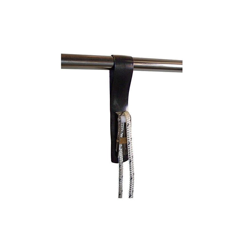 Dock Edge Boat Fender Line Holder with Adjuster, Black