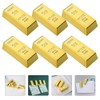 Mini Fridge Magnets Golden Brick Loose Stickers Gold Brick Decorations
