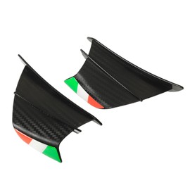Pack of 2 Motorcycle Winglet for Ninja 400 250 Z900 Z1000, Aero Dynamic Wing, Motorcycle Wing Side Spoiler Aero Dynamic Wing Kit (Matte Carbon Fibre Style)