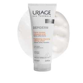Uriage Dépiderm Brightening Cleansing Foaming Cream 100ml - Cleanses, Unifies, Illuminates Matte Complexion - Corrects and Prevents Dark Spots - Power of Mela-Technology & Vitamin C