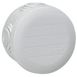 Legrand leg94513 Junction Box Snap Lock Round Diameter 60 mm 40 mm Grey