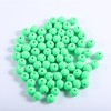 200Pcs Light Green Clay Beads for Bracelets Making, 8mm Round